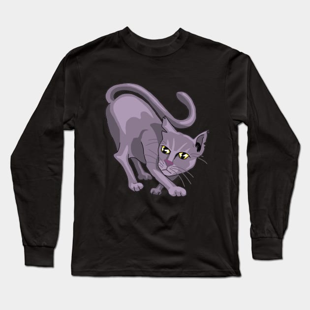 Scrappy Alleycat Long Sleeve T-Shirt by macpeters